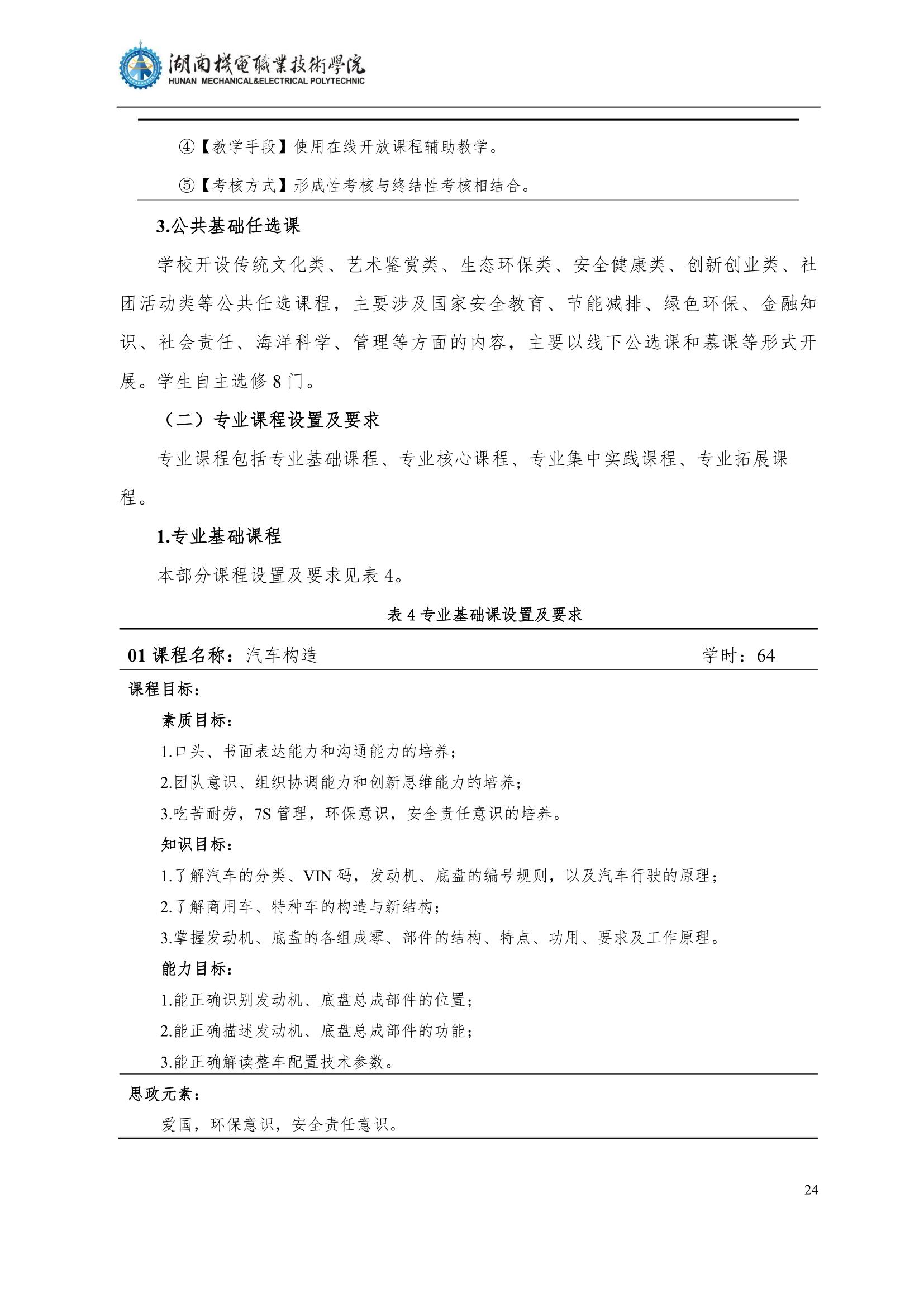 4湖南機電職業技術學院2022級汽車智能技術專業人才培養方案_26.jpg